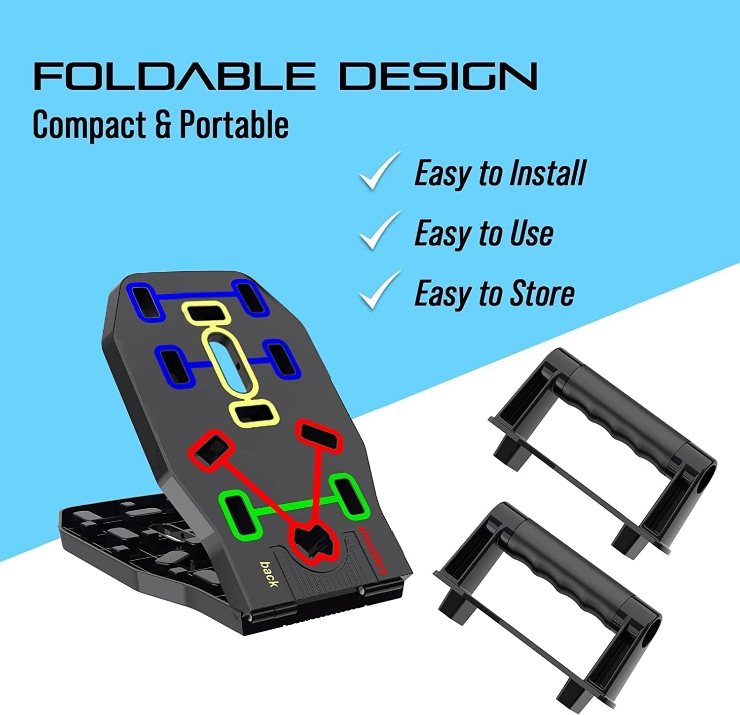 Moveform™ 10-in-1 Foldable Push-Up Board