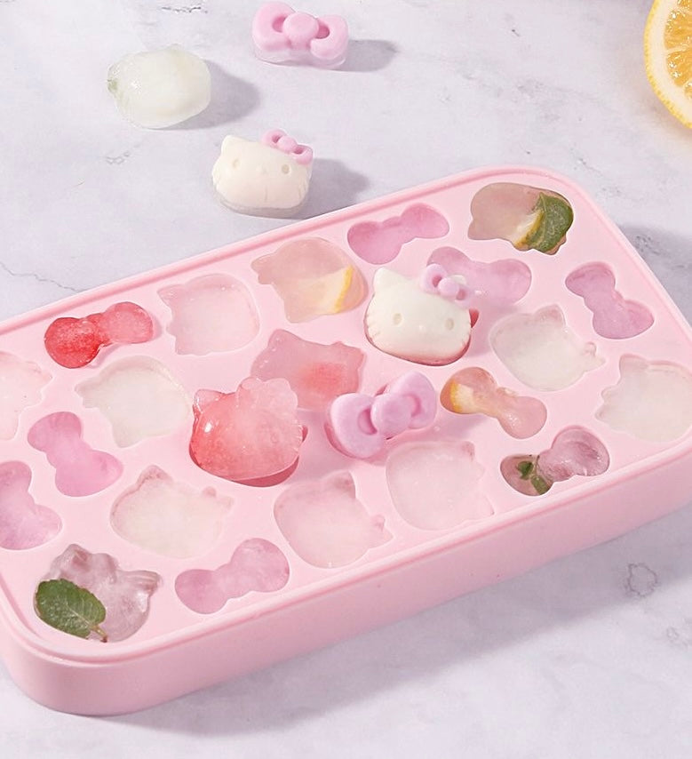 Hello Kitty Press & Pop Ice Cube Tray