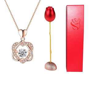 Everlasting Bloom™ Necklace and Rose Set