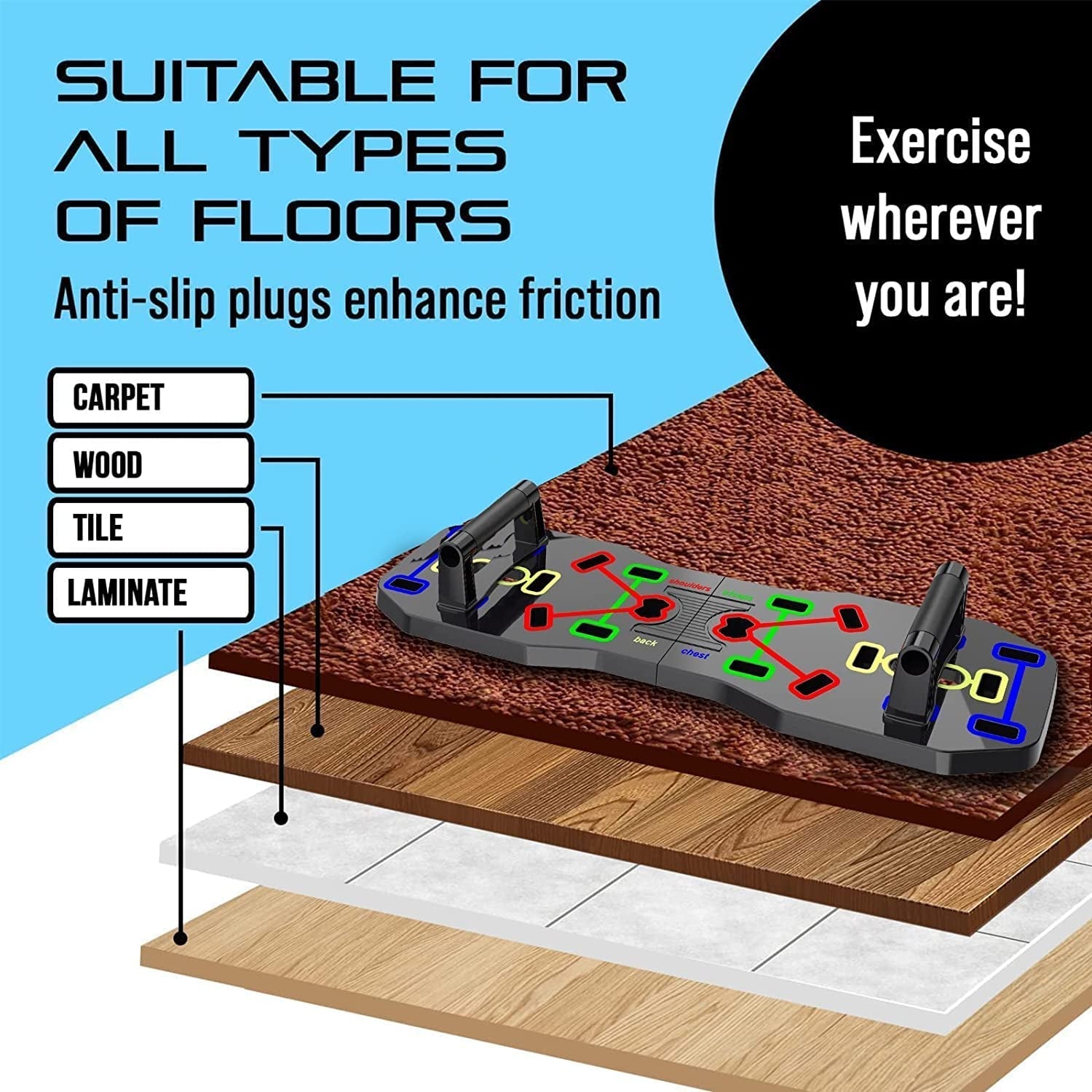 Moveform™ 10-in-1 Foldable Push-Up Board
